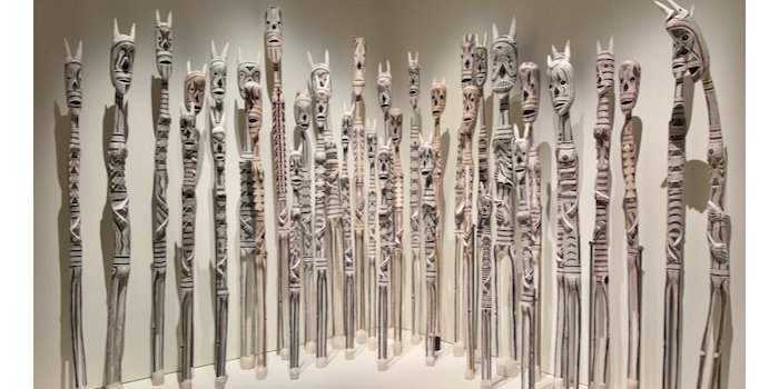 Visite guidée de l'exposition Yolŋu power : l'art de Yirrkala