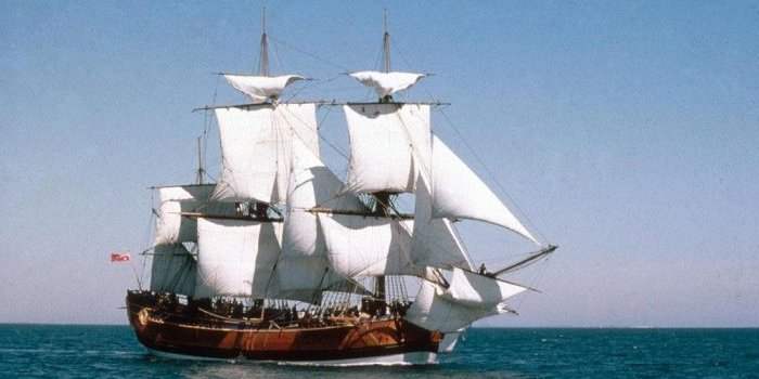 Visite du bateau de James Cook